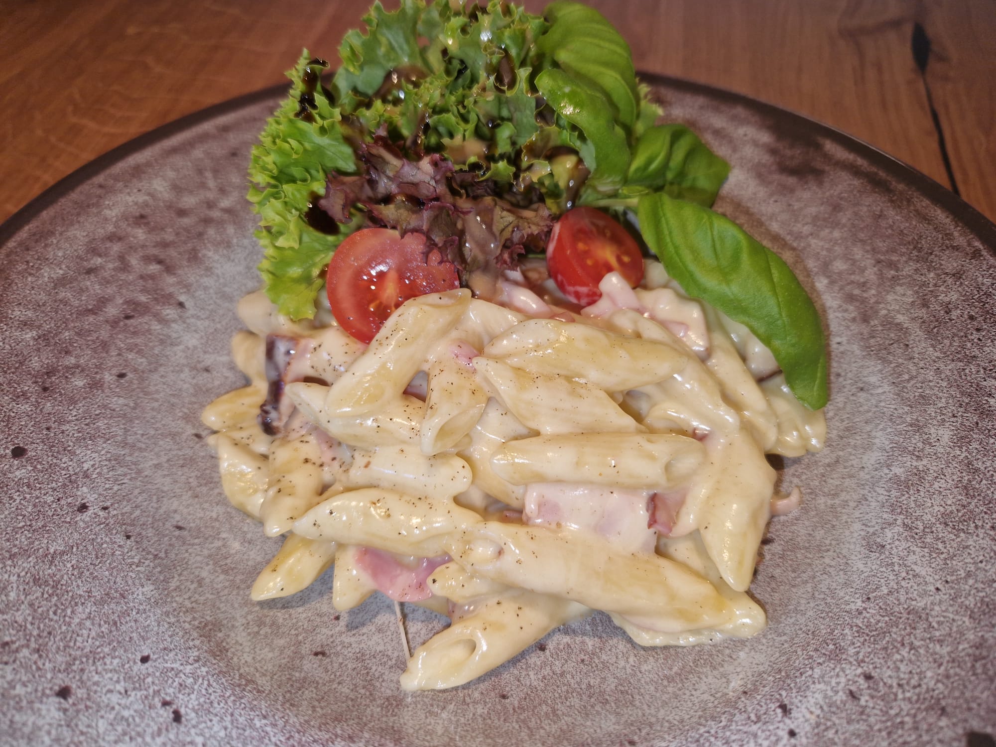 Penne Schinken Sahnesoße