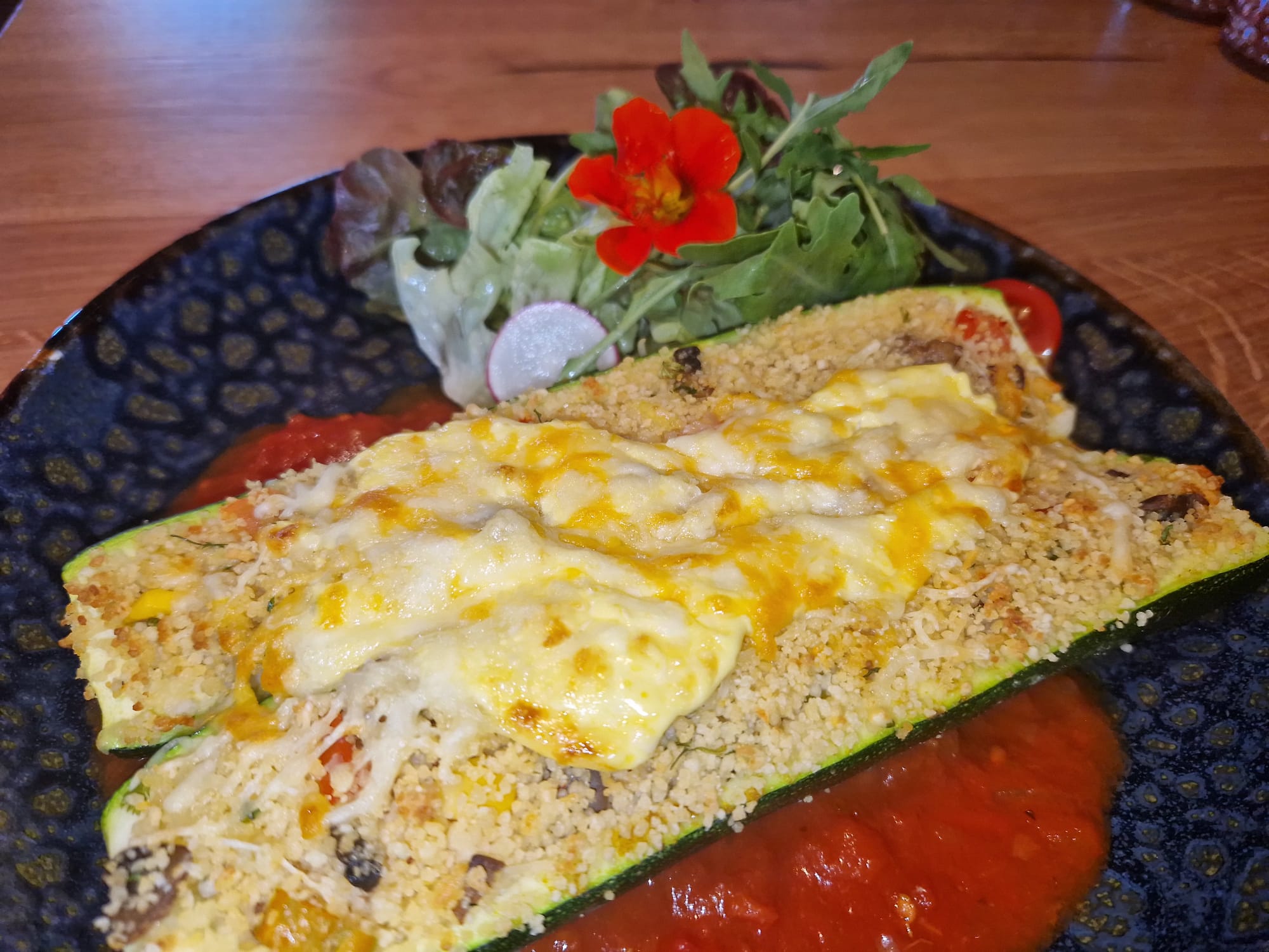 gefüllte Zucchini mit Couscous